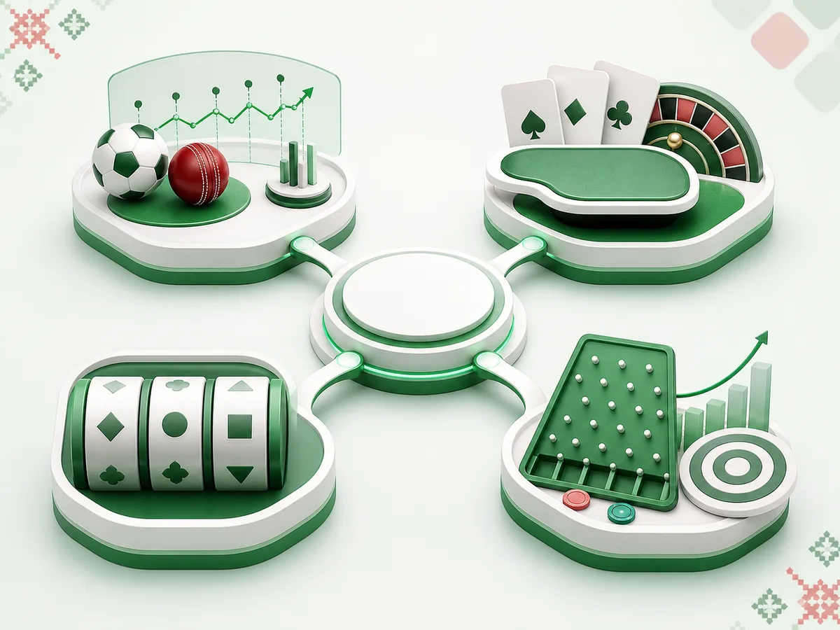 uk9-এর Sports, Live Casino, Slot ও দ্রুত গেম বিভাগের তুলনা